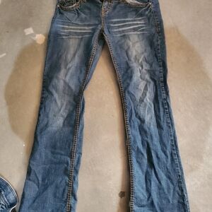 Blue Asphalt Dark Wash Boot Cut Jeans